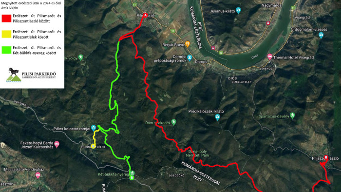 A Pilisi Parkerdő több utat is megnyitott