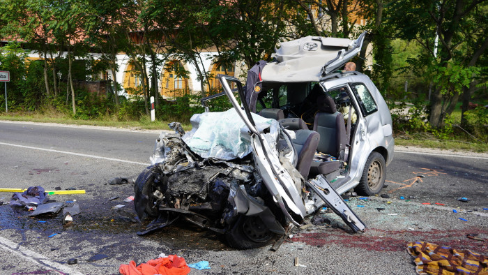 Ketten haltak meg a 10-es főúton