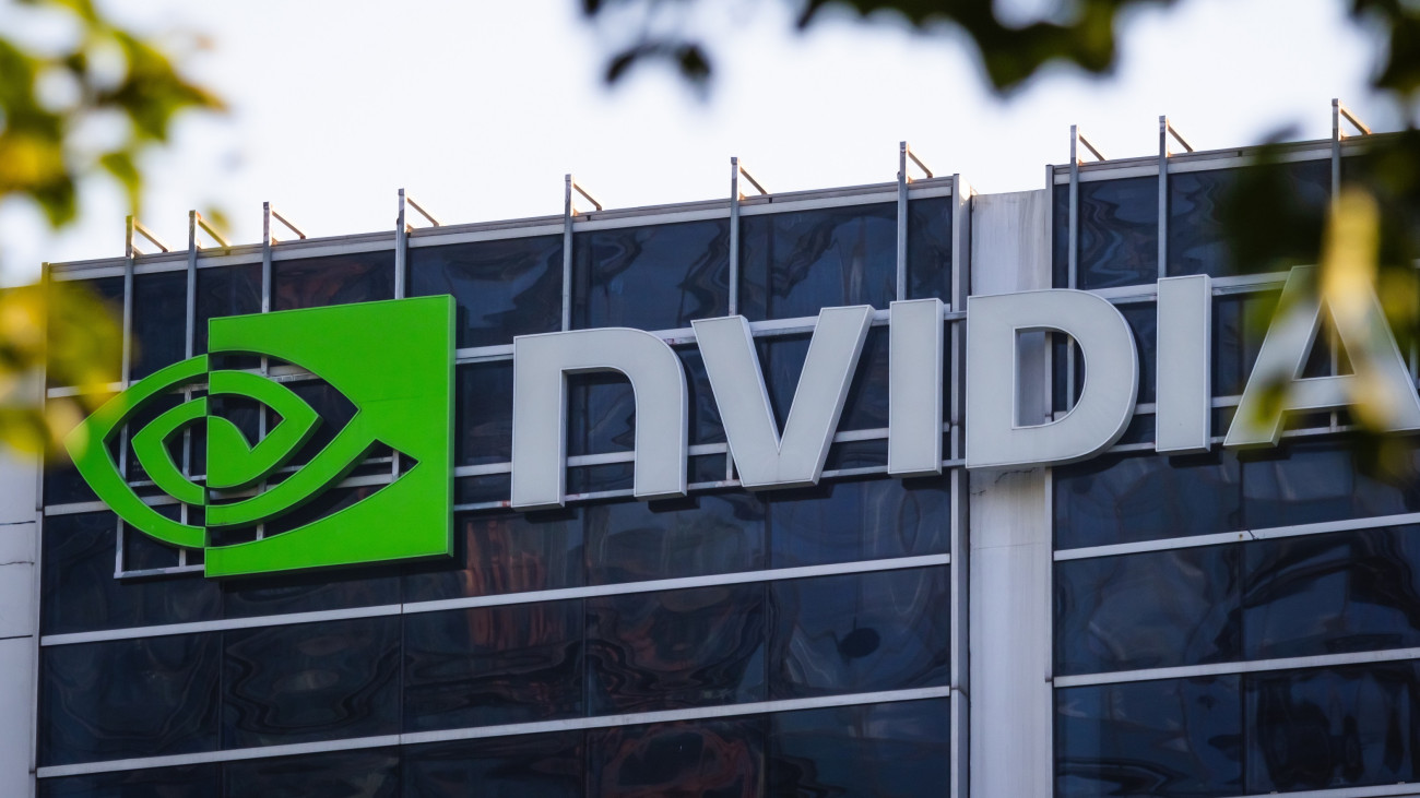 SHENZHEN, CHINA - NOVEMBER 30: The Nvidia logo is seen on the exterior of an office building on November 30, 2024 in Shenzhen, Guangdong Province, China. Nvidia has recently expanded its presence in China, focusing on AI technology and advanced computing solutions amidst growing global demand. (Photo by Cheng Xin/Getty Images)