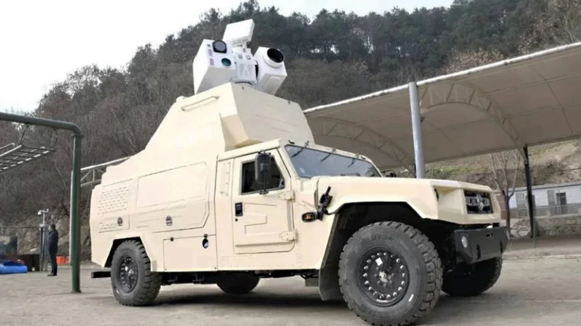 Kínai lézerfegyver, amelyet drónok ellen fejlesztettek ki.