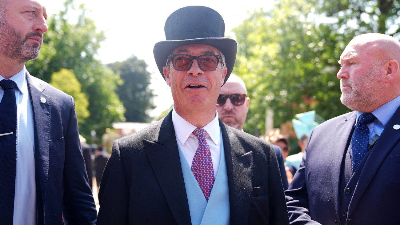 Reform UK leader Nigel Farage attending day three of Royal Ascot at Ascot Racecourse, Berkshire. Picture date: Thursday June 19, 2025. (Photo by James Manning/PA Images via Getty Images)
