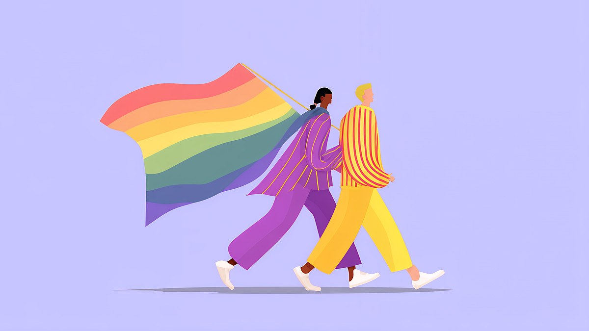 pride szivárványos zászló