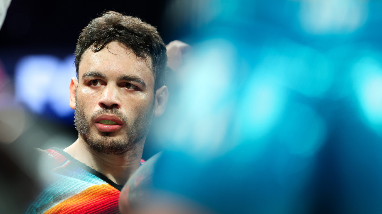 ANAHEIM, CALIFORNIA - JUNE 28: Julio Cesar Chavez Jr looks on ahead of his fight against Jake Paul at Honda Center on June 28, 2025 in Anaheim, California. (Photo by Cris Esqueda/Golden Boy/Getty Images)