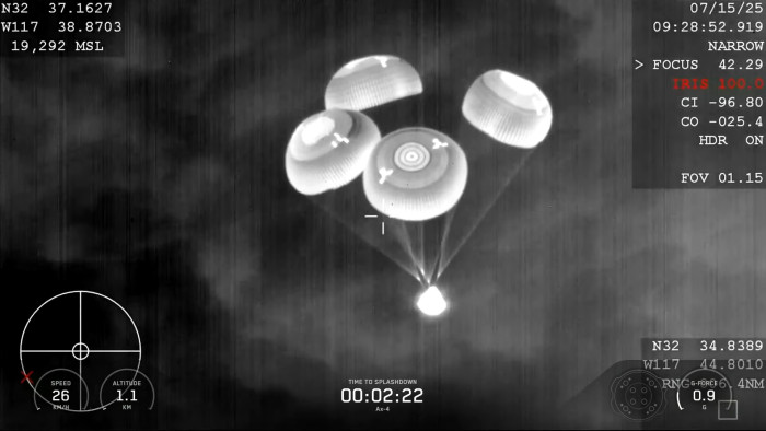 Kapu Tiborék sikeresen landoltak a Csendes-óceánban – képek, videó