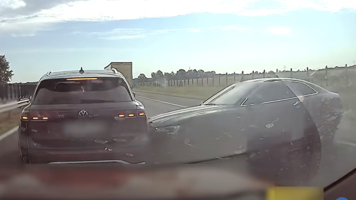 Tömegkarambol az M1-esen: sorra törte a kocsikat az audis – videó