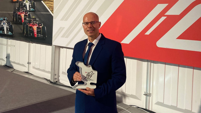 Elismerést kapott Farkas Dávid, az InfoRádió sportrovatvezetője a Hungaroringen