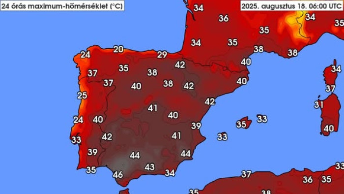 Egyszerre megsül és szétfagy Európa: hihetetlen adatok jönnek, van, ahol 46 fok van