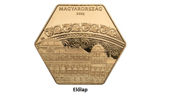 Itt egy újabb magyar hatszögletű érme