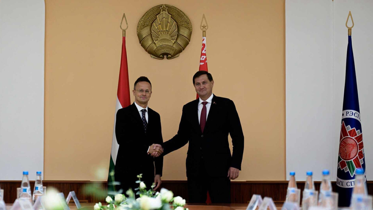 Fehéroroszország fővárosában, Minszkben tárgyalt Szijjártó Péter magyar külgazdasági és külügyminiszter