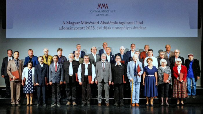 Átadták a Magyar Művészeti Akadémia tagozati díjait