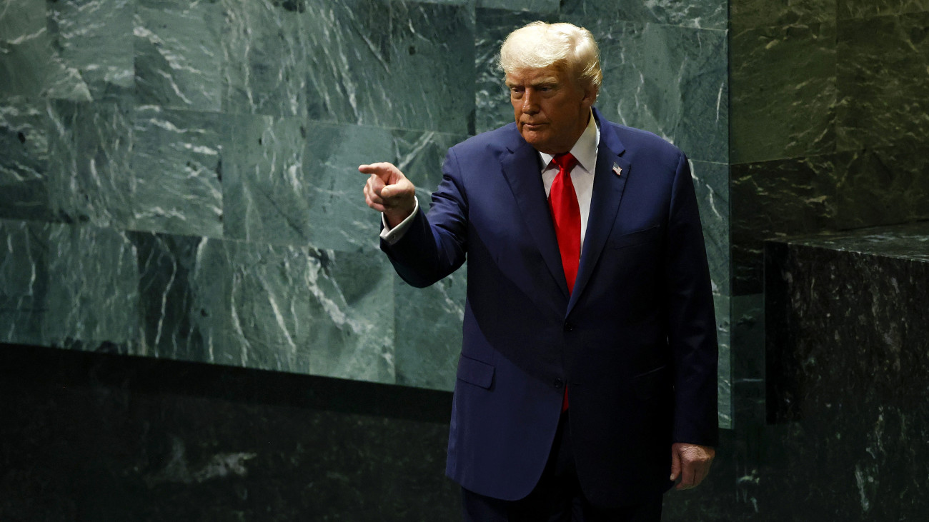 NEW YORK, NEW YORK - SEPTEMBER 23: U.S. President Donald Trump departs after speaking during the 80th session of the UNâs General Assembly (UNGA) at the United Nations headquarters on September 23, 2025 in New York City. World leaders convened for the 80th Session of UNGA, with this yearâs theme for the annual global meeting being âBetter together: 80 years and more for peace, development and human rights.â (Photo by Chip Somodevilla/Getty Images)