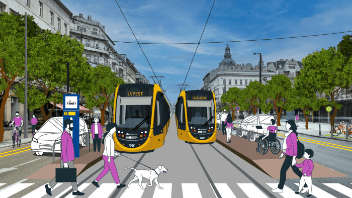 Új villamospálya épülhet Budapest szívében, indul a II. ütem tervezése