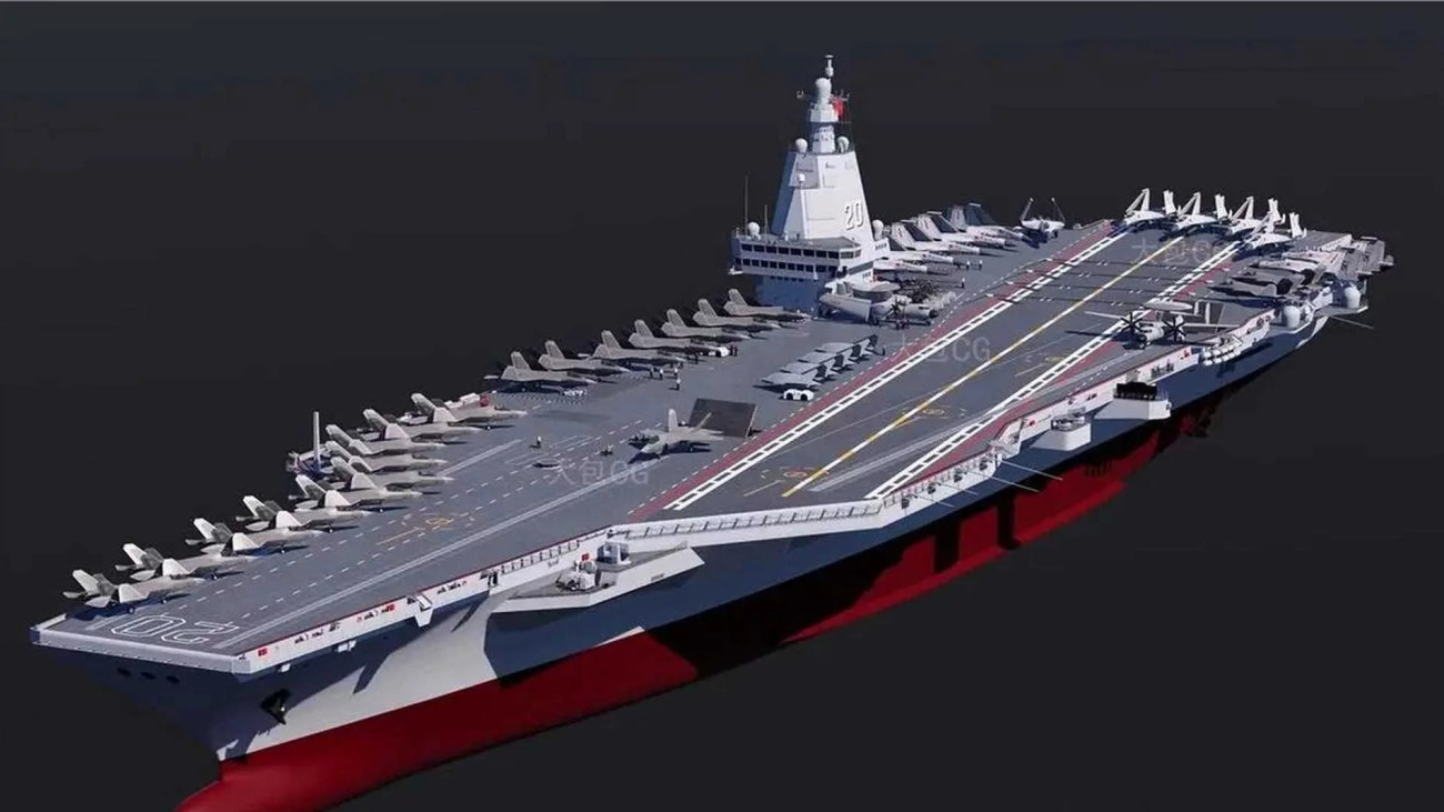 A kínai haditengerészet legújabb anyahajója a Type 004.