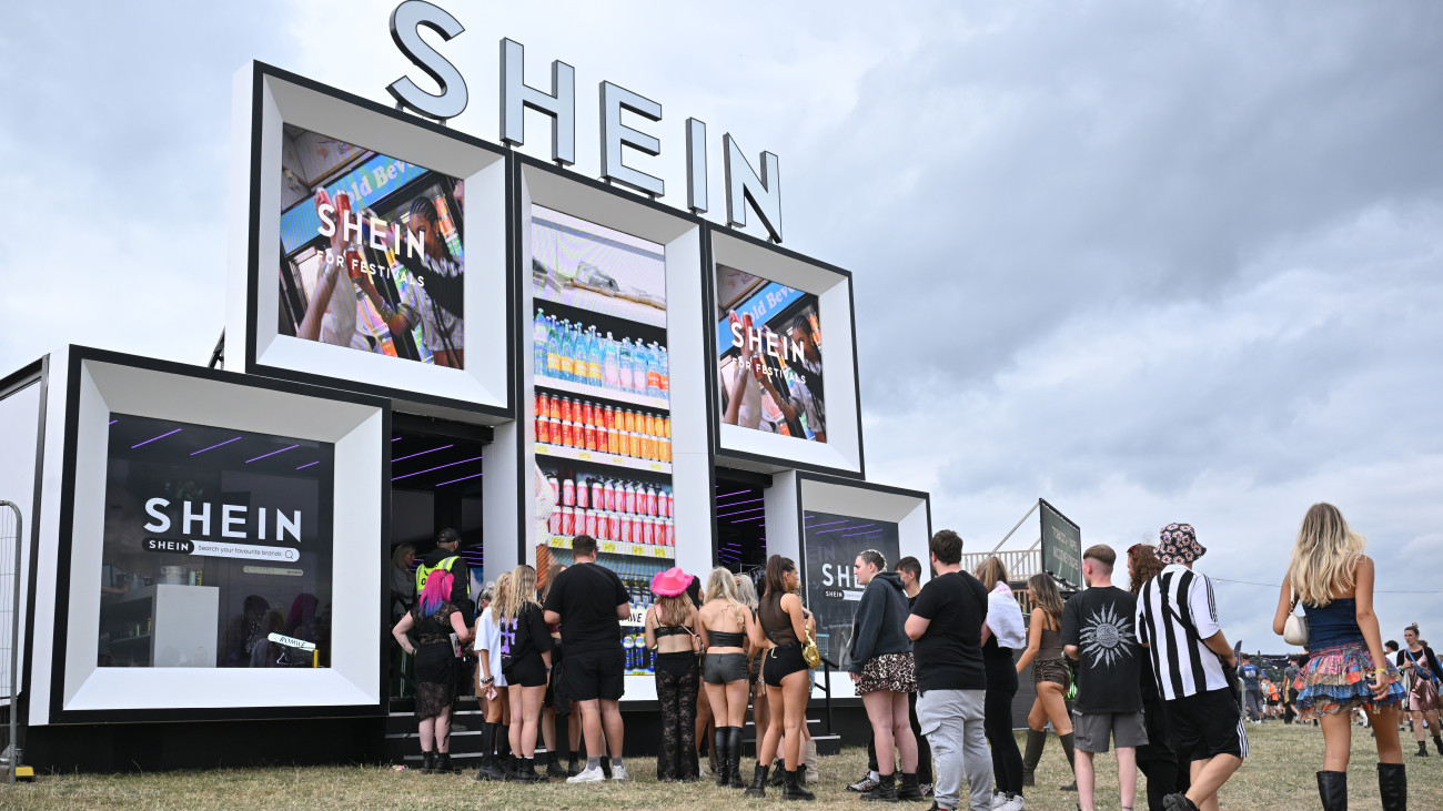 WARRINGTON, ENGLAND - AUGUST 22:   Guests attend the SHEIN VIP Party at Creamfields Festival on August 22, 2025 in Warrington, England. (Photo by Anthony Devlin/Getty Images for SHEIN)