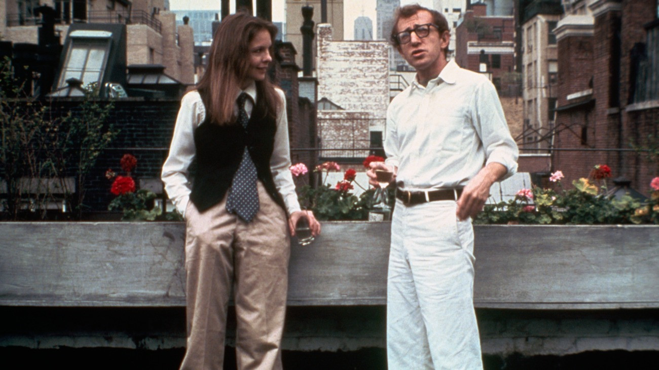 Diane Keaton and Woody Allen in the film Annie Hall.