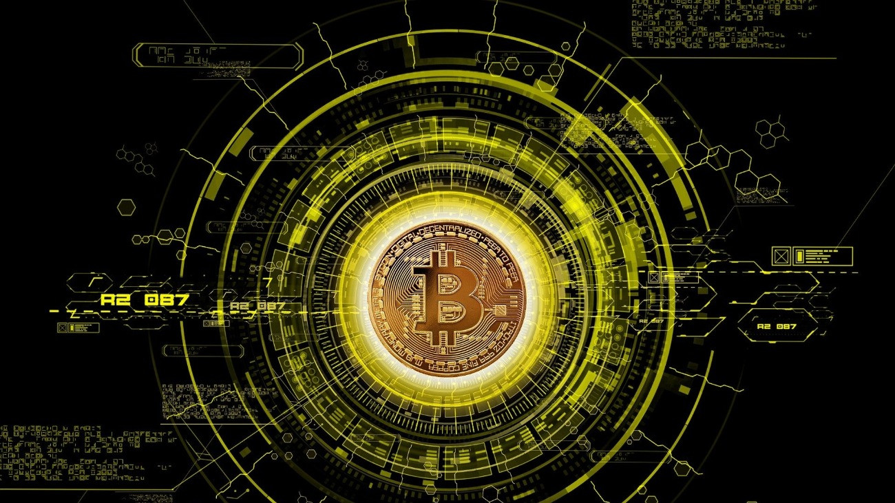 Kriptovaluta ábrázolása, Bitcoin.