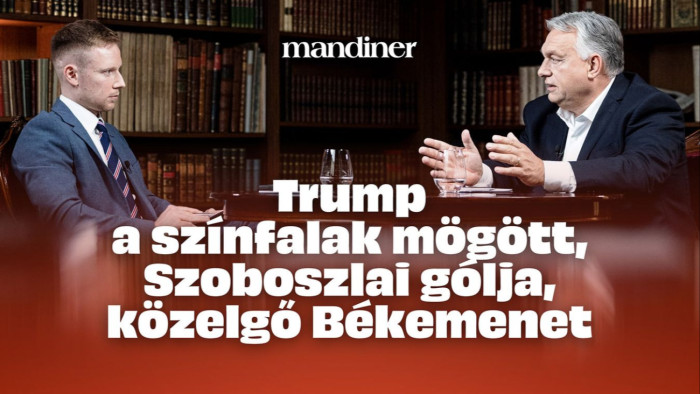Orbán Viktor a Mandinernek: jön a Trump–Orbán csúcs – videó