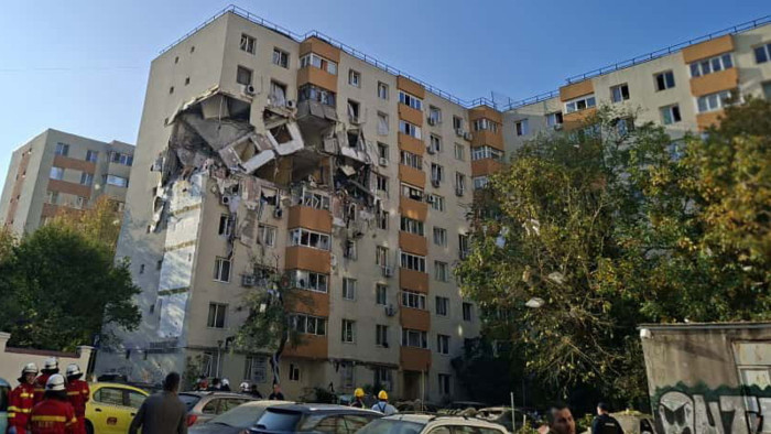 Gázrobbanás: még a szemközti iskolában is apokaliptikus a pusztítás Bukarestben - fotók, videó