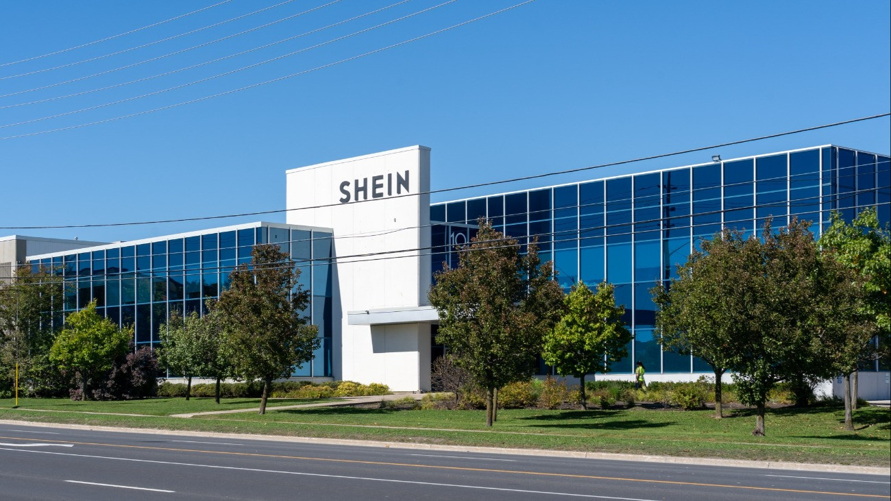 Markham, ON, Canada - September 28, 2025: SHEIN Canadian corporate office and distribution facility in Markham, ON, Canada. SHEIN is a global e-commerce platform specializing in fast fashion.