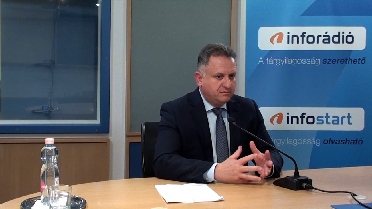 Hubai Imre, az Agrárminisztérium mezőgazdaságért felelős államtitkára az InfoRádió Aréna című műsorában.
