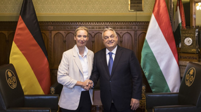 Orbán Viktor az AfD társelnökével tárgyalt