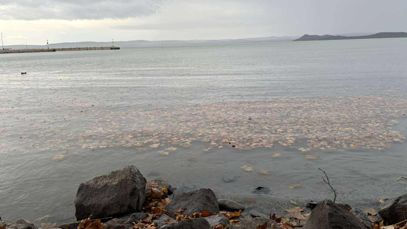 Alacsony a Balaton Szántódnál.