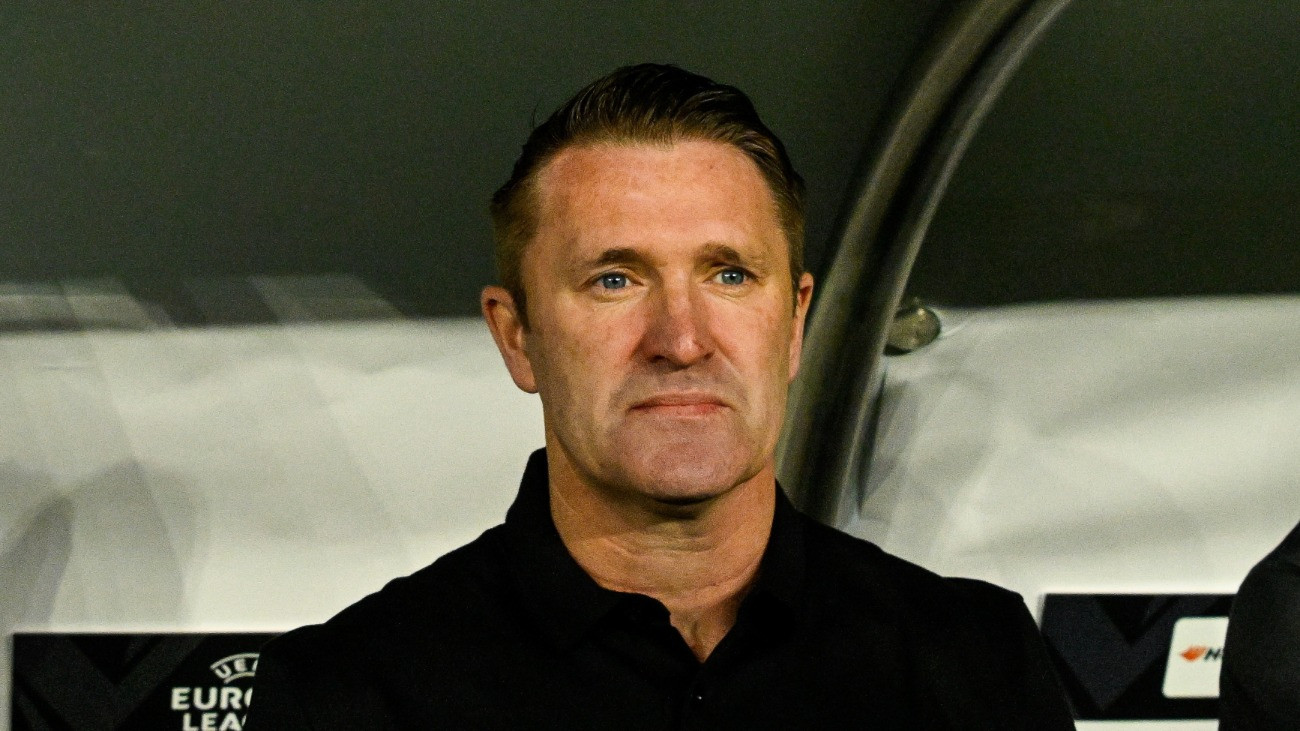 Robbie Keane, a Ferencváros vezetõedzõje a labdarúgó Európa-liga alapszakaszának 5. fordulójában játszott Ferencvárosi TC - Fenerbahce mérkõzésen Isztambulban a Sükrü Saracoglu stadionban 2025. november 27-én.