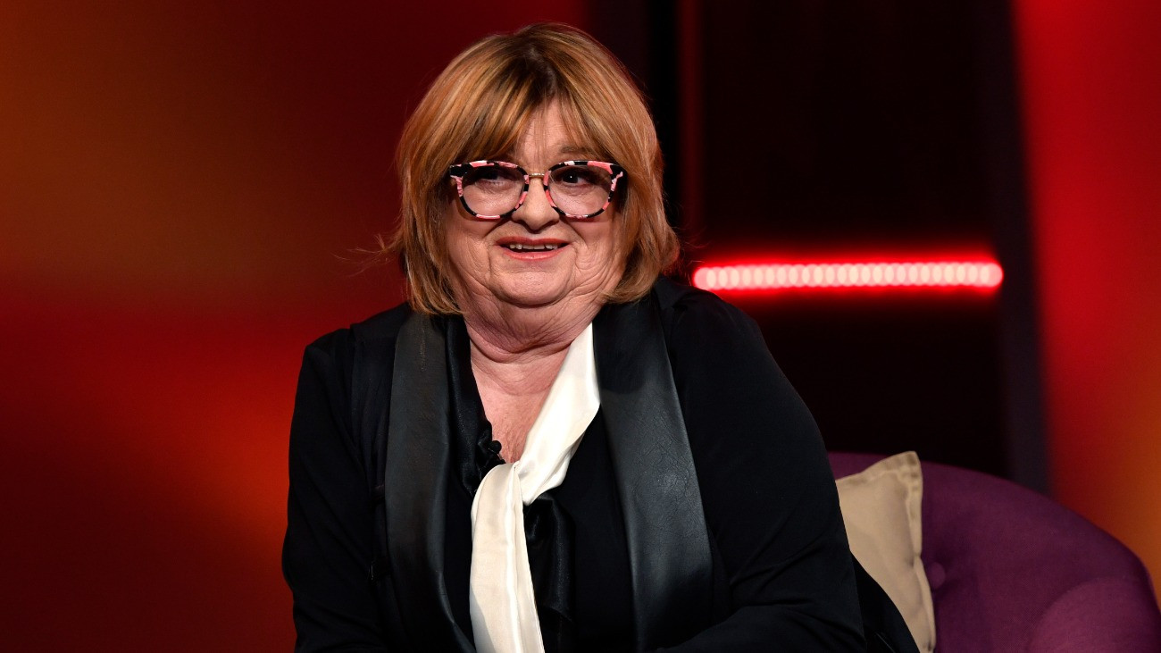 Budapest, 2019. március 6. Voith Ági Jászai Mari-díjas színésznõ, rendezõ, érdemes mûvész a Hogy volt?! címû tv-mûsor felvételén, az MTVA Kunigunda utcai gyártóbázisának SZOP stúdiójában. A mûsorban a meghívott vendégek a mûvésznõ pályáját, munkásságát idézik fel.  MTVA/Zih Zsolt