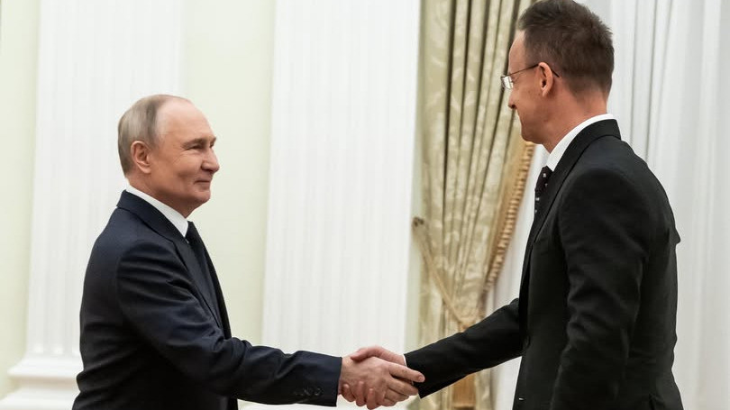 Szijjártó Péter Moszkvában találkozott Vlagyimir Putyin orosz elnökkel 2026. március 4-én.