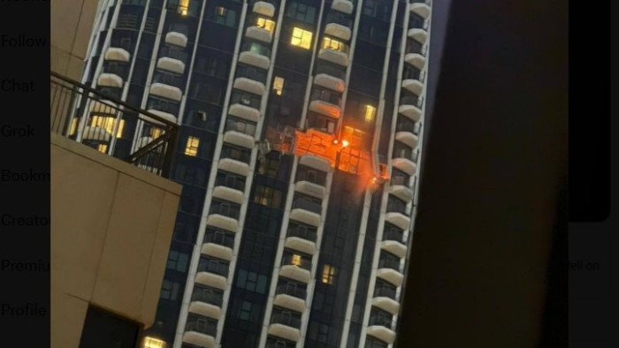 Drón csapódott egy dubaji luxus-felhőkarcolóba