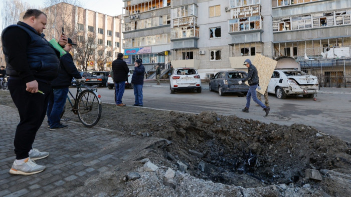 Szokatlan módon mért csapást az ukrán fővárosra Oroszország