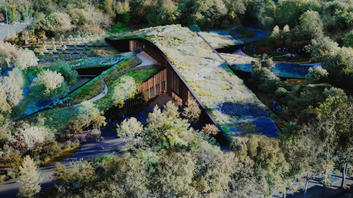 Egy földből kiemelkedő szalagos domb lesz a debreceni Természettudományi Múzeum – megtörtént a bemutató