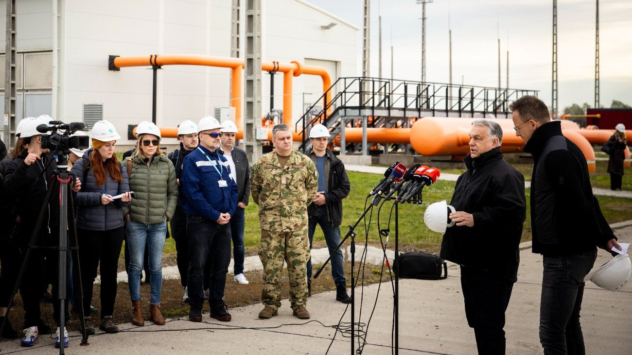 Orbán Viktor a határról: egyelőre nincs veszélyben Magyarország gázellátása, de észnél kell lenni!