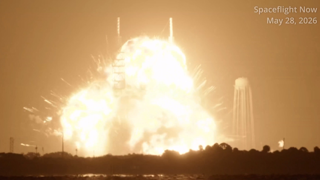 Brutális videón, ahogy felrobban a Blue Origin űrrakéta indítás közben Cape Canaveralon 2026. május 28-án