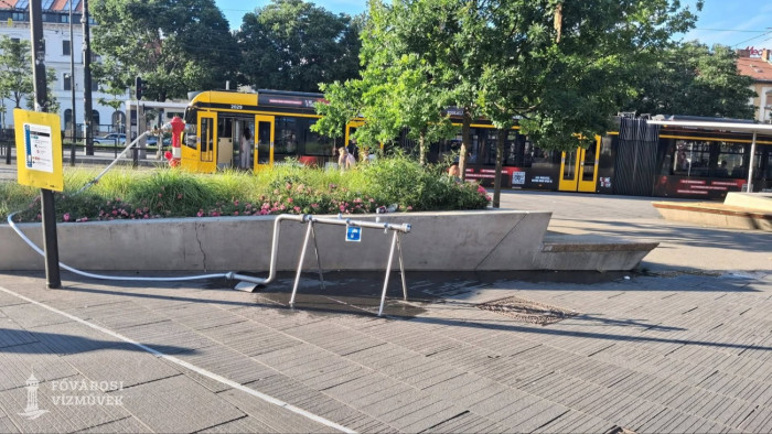 Csapállványok a hőség ellen: 22 ideiglenes vízosztó pont nyílt Budapesten