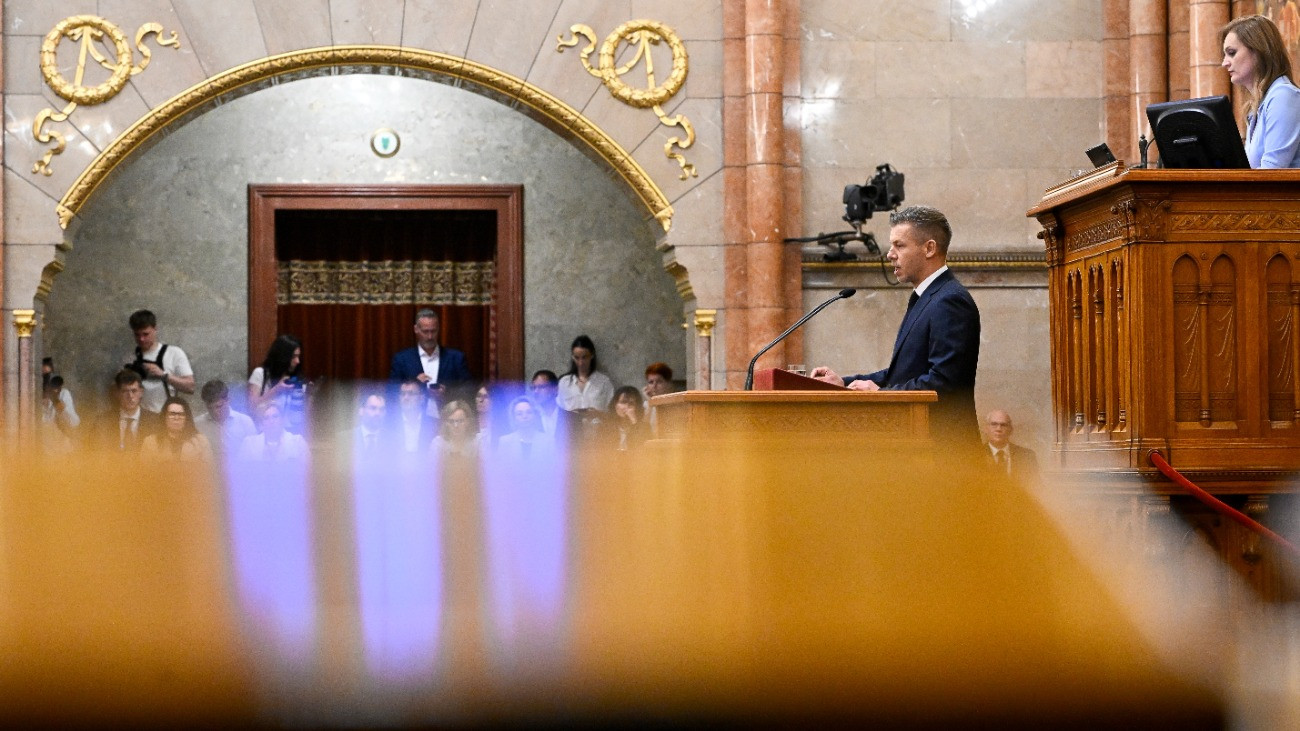 Magyar Péter az Országgyűlésben