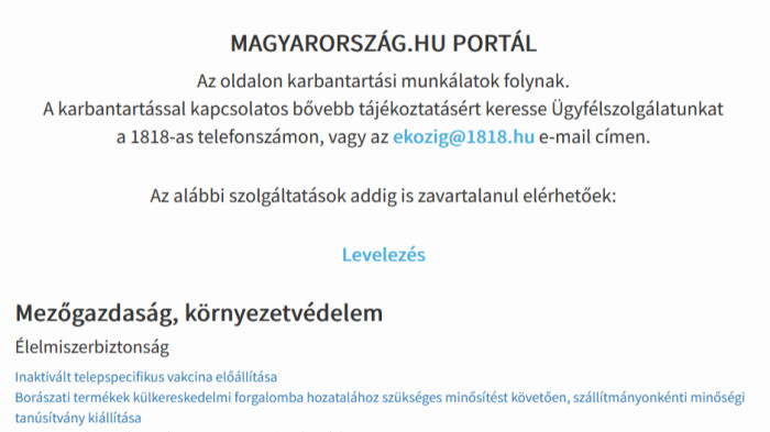 Leállt a magyarorszag.hu és több kormányzati portál, világszerte nagy gondok vannak a nettel
