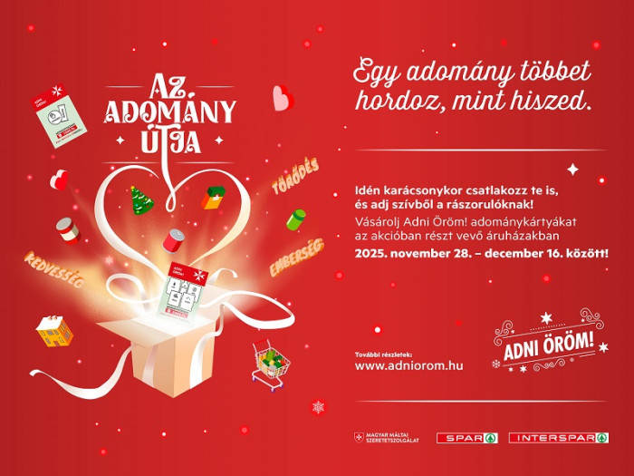 Adni Öröm! – Adománykártyákkal már most csatlakozhatunk a karácsonyi adománygyűjtéshez